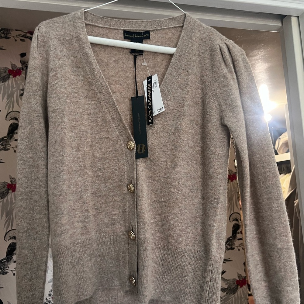 House of Harlow 1960 100% Cashmere Cardigan XS NWT
